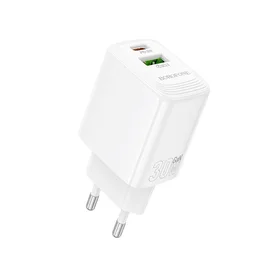 Įkroviklis Borofone BN29 30W USB-C/USB-A baltas