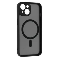Pilnai matinis Mag dėklas telefonui Iphone 14 juodas