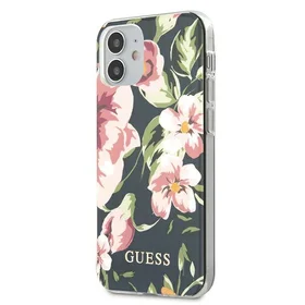 Guess GUHCP12SIMLFL03 iPhone 12 mini 5.4" tamsiai mėlynas/tamsiai mėlynas N°3 gėlių kolekcija