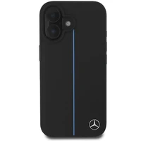 Mercedes MB Blue Line odinis magnetinis iPhone 16 dėklas - juodas