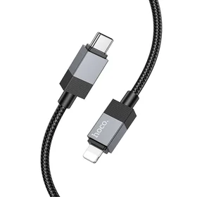 Kabelis USB C į Lightning Hoco PD 27W 1 m X110 juodas