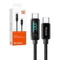 "Mcdodo CA-8820" 100W USB-C į USB-C kabelis, 1,2 m (juodas)