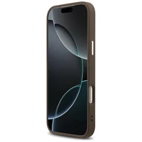 Guess 4G Big 4G Classic Logo dėklas telefonui iPhone 17 Pro Max - rudas - sidabrinis