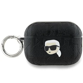 Karl Lagerfeld Monograma Karl galvos dėklas AirPods Pro 2 - juoda