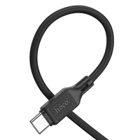 Kabelis USB-C į USB-C Hoco 3A 60W 1 m X90 juodas