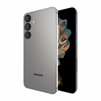 dėklas-Mate Aluminum Ring Lens Protector - apsauginis Glass the camera lens of the Samsung Galaxy S24+ (juodas)