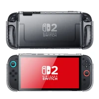 Supcase Crystal dėklas Nintendo Switch 2 - skaidriai juodas