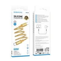 Borofone Kabel BX108 Start (m) - Type C iki Type C - 60W 3A 1 metras auksinis