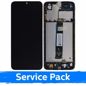 LCD ekranas suderinamas su Xiaomi Redmi A1 (A1+) / Redmi A2 (A2+) juodas su rėmeliu (Service Pack)