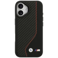 BMW M Carbon Line & Logo MagSafe dėklas iPhone 17 - raudonas