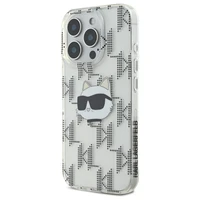 Karl Lagerfeld IML Choupette Head Electroplated Dėklas telefonui iPhone 16 Pro Max - skaidrus