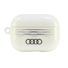 Audi IML geometrinis raštas dėklas AirPods Pro 2 - baltas
