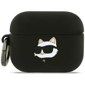 Karl Lagerfeld Silicone Choupette Head 3D deklas AirPods Pro 3 - juodas