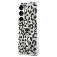 Guess case IML Leopard Print Triangle MagSafe for Samsung Galaxy S26 black
