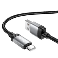 Kabelis USB A į USB C Hoco 3A 1 m X117 juodas