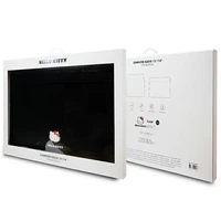 Hello Kitty PU Metal Logo dėklas 14" nešiojamam kompiuteriui - juodas
