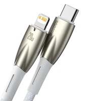 Baseus CADH000002 Lightning - USB-C PD kabelis 20W 480Mb/s 1m baltas