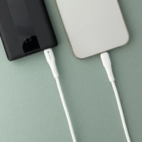 FORCELL F-ENERGY C346 kabelis Type C į Lightning PD 3A 27W Silicone 1 m baltas