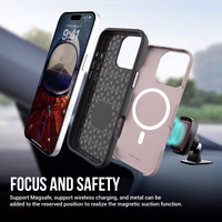 Dėklas Perfectionists Triangle Mag Case Apple iPhone 14 Pro Max rožinio aukso