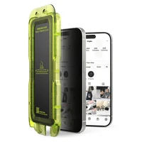 Ringke Easy Slide 2 dalių privatumo stiklo rinkinys iPhone 17 - juodas