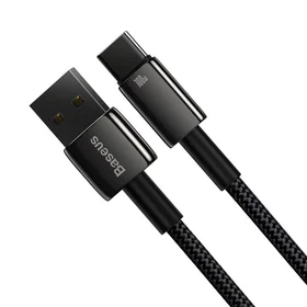 Baseus kabelis Tungsten USB - USB-C 1,0m juodas 100W