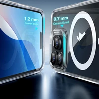 ESR Classic Hybrid Halolock Magnetinis dėklas telefonui + grūdintas stiklas iPhone 16 Pro - skaidrus