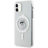 Karl Lagerfeld IML Choupette MagSafe dėklas iPhone 11 / Xr - skaidrus