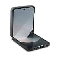 Guess Odinis 4G Metalinis Logotipas Dėklas telefonui Samsung Galaxy Z Flip 6 - Ruda