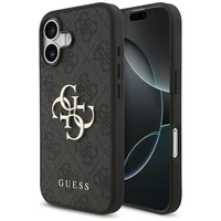 Guess 4G Didelio logotipo dėklas telefonui iPhone 17 - juodas