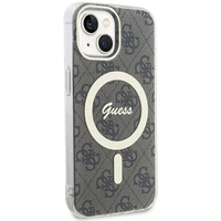 Guess IML 4G magnetinis dėklas telefonui iPhone 15 - rudas
