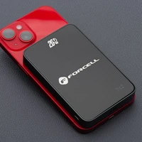 Išorinė baterija su MagSafe Forcell F-Energy SuperSlim F10K8 QC4.0 PD3.0 15W 10000 mAh juoda