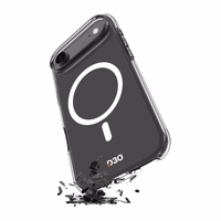 Puro Impact skaidrus D3O TPU+PC magnetinis dėklas telefonui iPhone 17 Air - permatomas