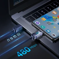 Joyroom A4 USB-C / USB-C 100W 1.2m kabelis su skaitmenine indikacija - mėlynas