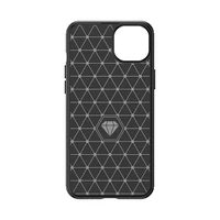Lankstus anglies rašto dėklas telefonui iPhone 15 Plus Carbon Case - juodas