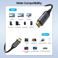 Tech-Protect UltraBoost USB-C / HDMI laidas 60Hz 180cm - juodas