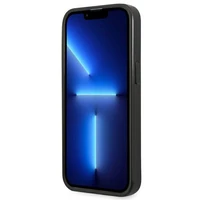 Guess GUHCP13SPSATLG iPhone 13 mini 5.4 dėklas telefonui, sidabrinis, kietas, Saffiano trikampio logotipu