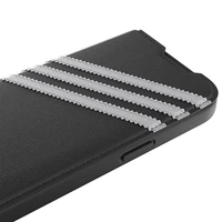 Adidas OR Dėklas telefonui Booklet PU iPhone 14 Pro juodas/baltas 50196