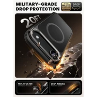 Supcase IBLSN Ares Flip Mag Magnetinis dėklas telefonui MagSafe iPhone 17 Air - juodas