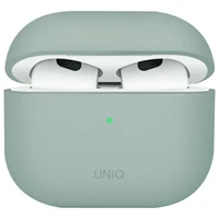 Uniq Lino silikoninis dėklas AirPods 4 - žalias