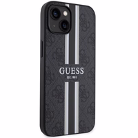 Guess GUHMP14MP4RPSK iPhone 14 Plus 6.7" juodas/juodas kietas dėklas 4G Printed Stripes MagSafe