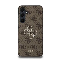 Guess 4G Big Metal Logo dėklas telefonui Samsung Galaxy A35 - rudas