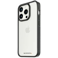 PanzerGlass ClearCase Dėklas telefonui iPhone 15 Pro – karinės klasės sertifikuotas, skaidrus ir juodas
