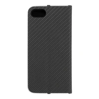 Dėklas telefonui (m) - LUNA Book Carbon IPHONE 7 / 8 / SE 2020 / SE 2022 juodas