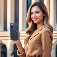 Crystal Glitter dėklas telefonui Samsung Galaxy S20 FE/Lite sidabrinis