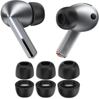Tech-Protect ausų pagalvėlės Samsung Galaxy Buds 3 Pro S / M / L dydžiai - juodos (3 vnt.)