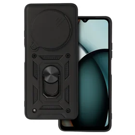 Slide Camera Armor dėklas telefonui Xiaomi Redmi A3 Pro juodas