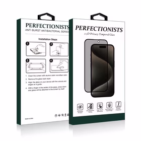 LCD apsauginis stikliukas 2.5D Privacy Perfectionists Apple iPhone 13/13 Pro/14/16e juodas