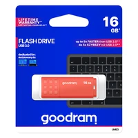 GOODRAM UME3 USB atmintukas - 16GB USB 3.0 oranžinis