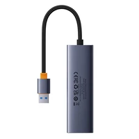 4in1 Hub Baseus UltraJoy USB-A į 4xUSB 3.0 (kosminis pilkas)
