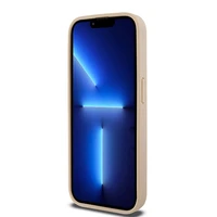 DKNY Odinis languotas mono raštas ir spausdintos juostos dėklas telefonui iPhone 15 Pro Max - rožinis